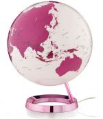 Light&Colour LCpink Design-Leuchtglobus Atmosphere Light and Colour white / pink 30cm Globus modern Globe Earth